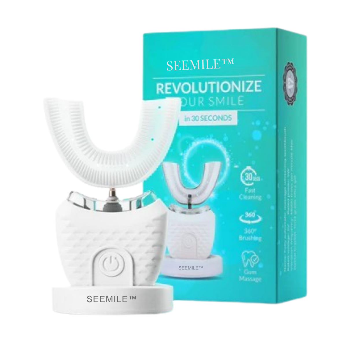 SEEMILE™ Smart U-Shape Toothbrush for Adullts — 360° Deep Clean in 30 Seconds